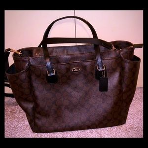 Large Coach diaper bag